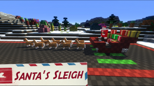 Map Info: Santa has crashed on his final test run before Christmas Eve. You are the only mechanic in the North Pole and must travel into the Coal Mine, through the Scary Forest, around GumDrop Grove, across Icicle Island, and into Candy Land to rebuild Santa's Sleigh and save Christmas! Estimated Playtime: One Hour. Players: 1-4 players recommended. Rules: Have command Blocks enabled. Play in Gamemode 2. RESOURCE PACKS ARE REQUIRED. Do not trade with villagers through minecraft's trading system. Please let us know: If you have found any errors in the map, we would like to fix them ASAP. If you have posted a lets play, we'd love to see it